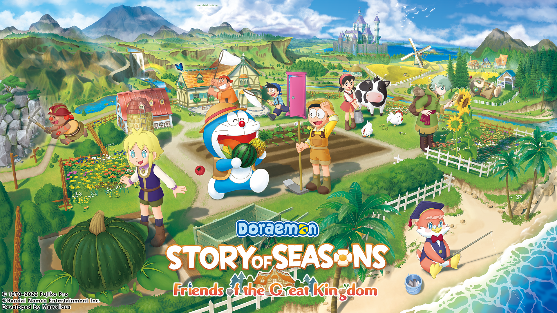 DORAEMON STORY OF SEASONS: Friends of the Great Kingdom - Key Visual (EN)